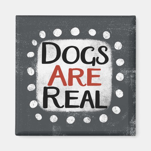 Honden zijn echte koelkastmagneet magneet (Voorkant)