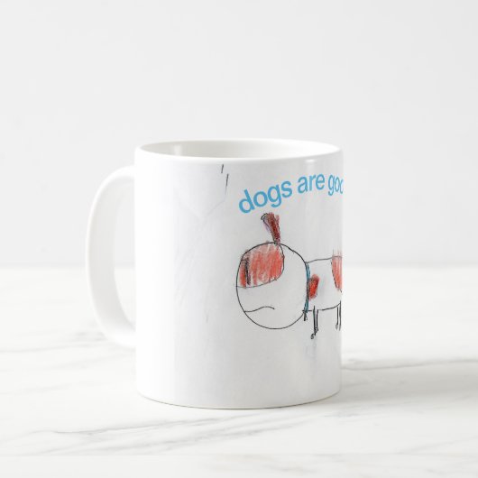 honden zijn een goede mok (Voorkant links)