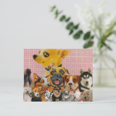 Honden zijn flauw briefkaart (Staand voorkant)