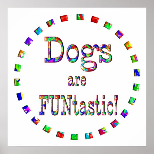Honden zijn FUNtastic Poster (Voorkant)