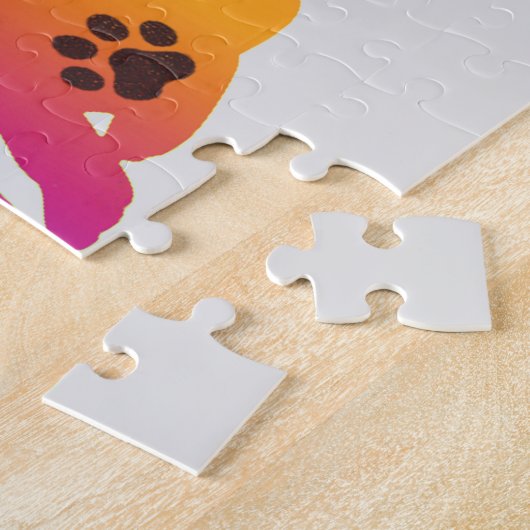 Honden zijn gepersonaliseerde puzzel voor kinderen legpuzzel (Zijkant)