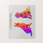 Honden zijn gepersonaliseerde puzzel voor kinderen legpuzzel (Verticaal)