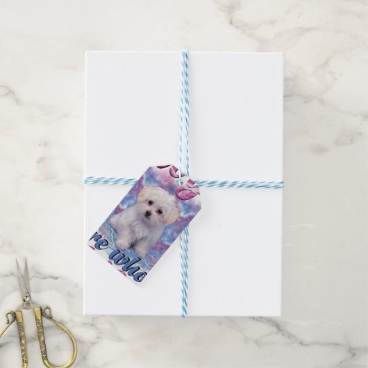 Honden zijn het hele leven cadeaulabel (Met Touw)
