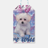 Honden zijn het hele leven cadeaulabel (Voorkant)