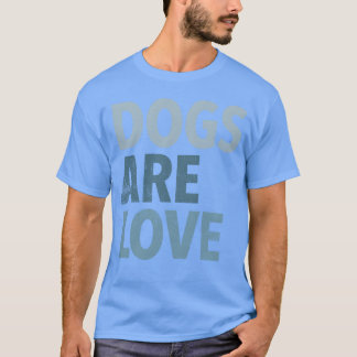 Honden zijn lief retro t-shirt