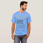 Honden zijn lief retro t-shirt (Voorkant volledig)