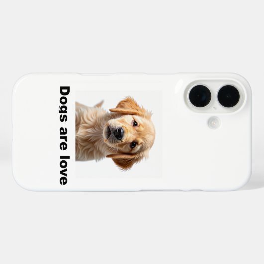 Honden zijn liefde! Case-Mate iPhone case (Achterkant (horizontaal))