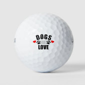 Honden zijn liefde golfballen (Voorkant)