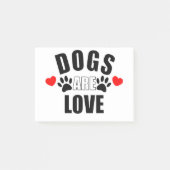 Honden zijn liefde post-it® notes (Voorkant)