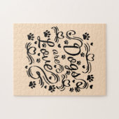 Honden zijn liefdespokken en hartfoto's legpuzzel (Horizontaal)