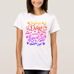 Honden zijn liefdespokken en hartfoto's t-shirt