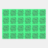 Honden zijn liefdeszwarte poten en rode harten typ inpakpapier vel (Voorkant 2)