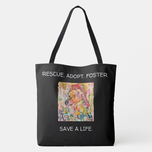 HONDEN ZIJN MAGISCH TOTE BAG (Achterkant)