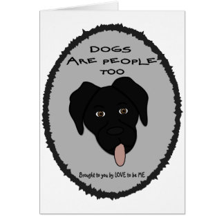 HONDEN ZIJN MENSEN TE ZWARTE LAB