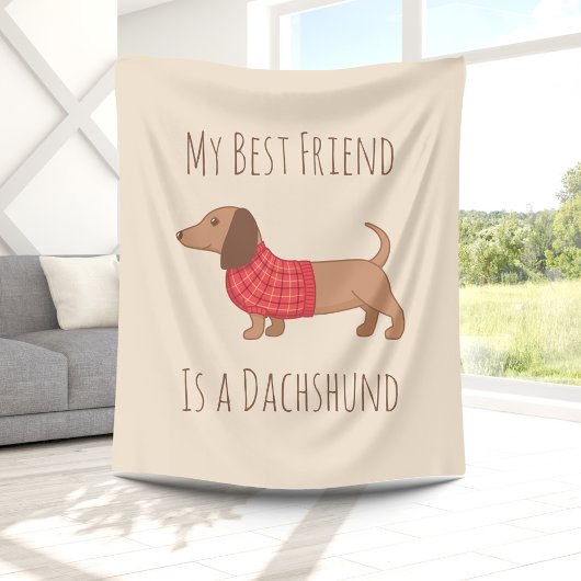 Honden zijn mijn favoriete Dachshund-worsthond Fleece Deken
