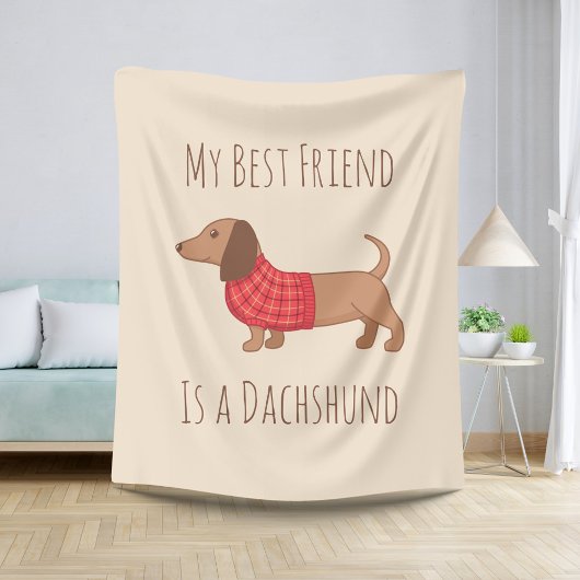 Honden zijn mijn favoriete mensen Dachshund Wiener Sherpa Deken