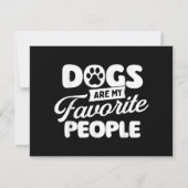 Honden zijn mijn favoriete mensen - hondeneigenaar (Achterkant)