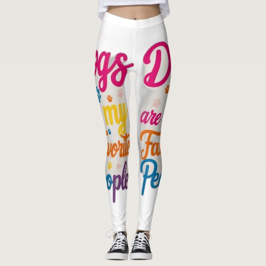 Honden zijn mijn favoriete mensen leggings (Voorkant)