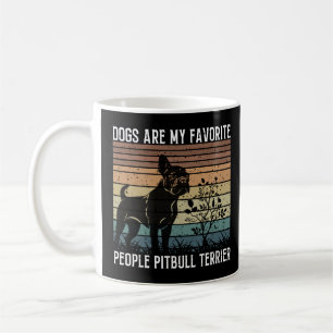 Honden zijn mijn favoriete mensen Pitbull Terrier Koffiemok