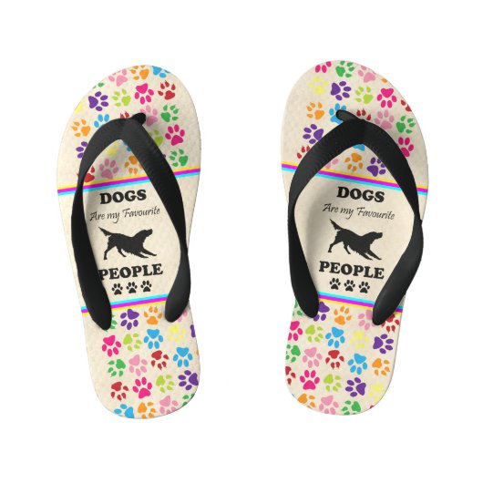 Honden zijn mijn favoriete Teenslippers (Voetbed)