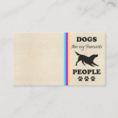 Honden zijn mijn favoriete Visitekaartje (Voorkant)