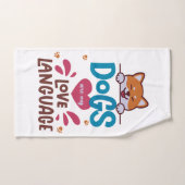 Honden zijn mijn liefdestaal bad handdoek (Handdoek)