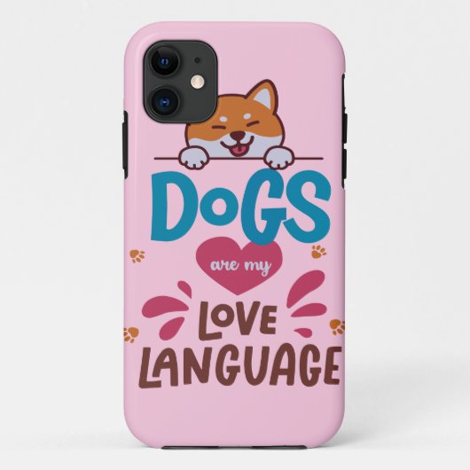 Honden zijn mijn liefdestaal Case-Mate iPhone case (Achterkant)