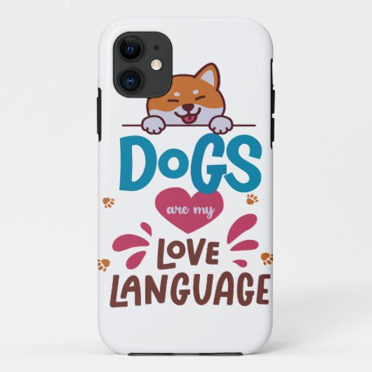 Honden zijn mijn liefdestaal Case-Mate iPhone case (Achterkant)