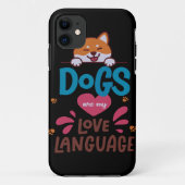 Honden zijn mijn liefdestaal Case-Mate iPhone case (Achterkant)