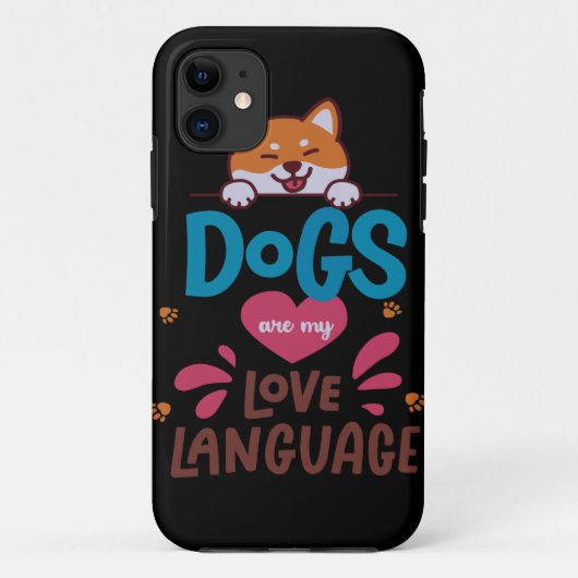 Honden zijn mijn liefdestaal Case-Mate iPhone case (Achterkant)