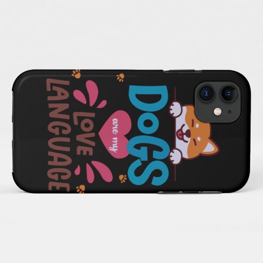 Honden zijn mijn liefdestaal Case-Mate iPhone case (Achterkant (horizontaal))