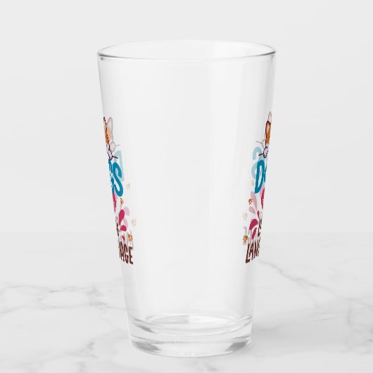 Honden zijn mijn liefdestaal glas (Rechts)