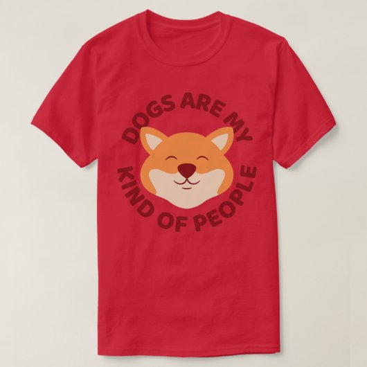 Honden zijn mijn soort mensen t-shirt (Design voorkant)