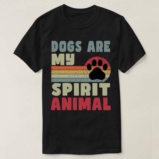 Honden zijn mijn Spirit Animal T-shirt (Design voorkant)