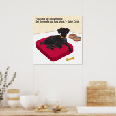 Honden zijn niet ons hele leven poster (Keuken)