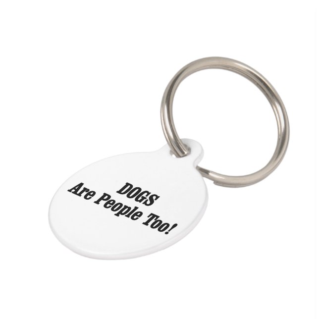 HONDEN zijn ook mensen! Huisdierpenning (Zijkant)