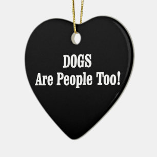 HONDEN zijn ook mensen! Keramisch Ornament