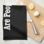 HONDEN zijn ook mensen! Theedoek (Quarter Fold)