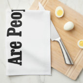 HONDEN zijn ook mensen! Theedoek (Quarter Fold)