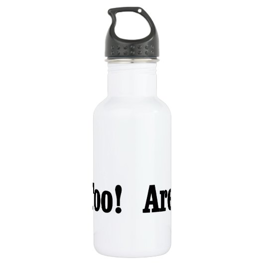 HONDEN zijn ook mensen! Waterfles (Achterkant)