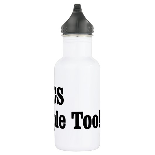 HONDEN zijn ook mensen! Waterfles (Rechts)