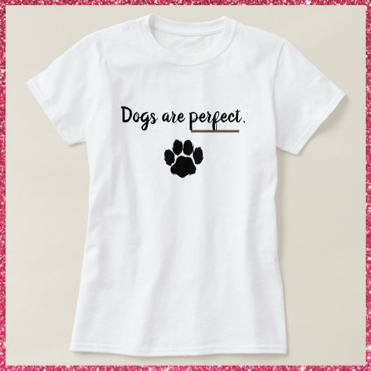 Honden zijn perfecte T-shirt afdrukken