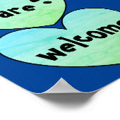 honden zijn welkom poster (Hoek)