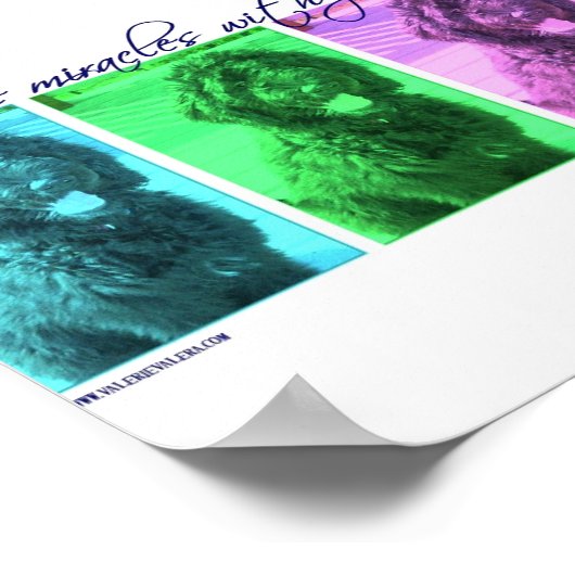 Honden zijn wonderen met poten poster (Hoek)