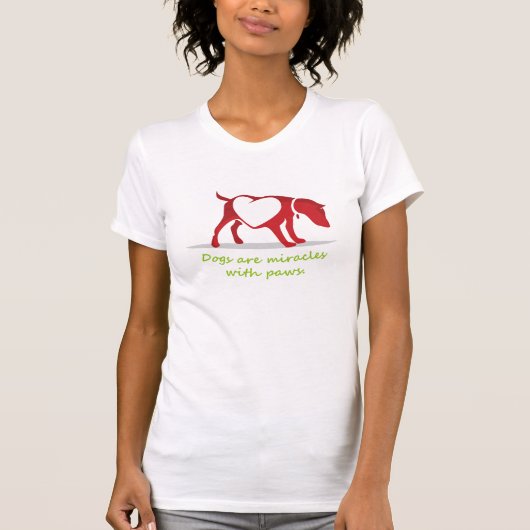 Honden zijn wonderen met poten t-shirt (Voorkant)