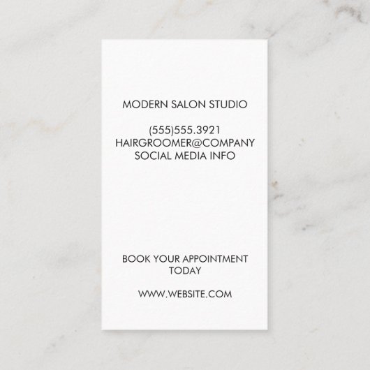 Honden zitten | Dierenverzorging Afsprakenkaartje (Achterkant)