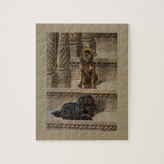 Honden Zitten Op Een Trap Puzzels