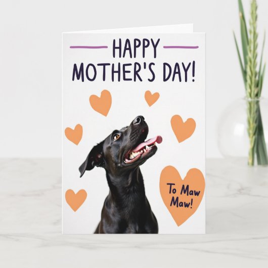 Honden Zoete Moederdag Kaart (Voorkant)