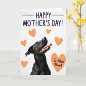 Honden Zoete Moederdag Kaart (Gele Bloem)