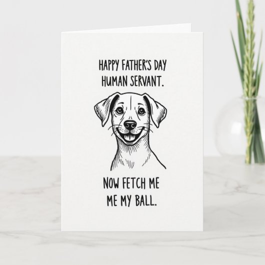 Honden Zoete Vaderdag Kaart (Voorkant)